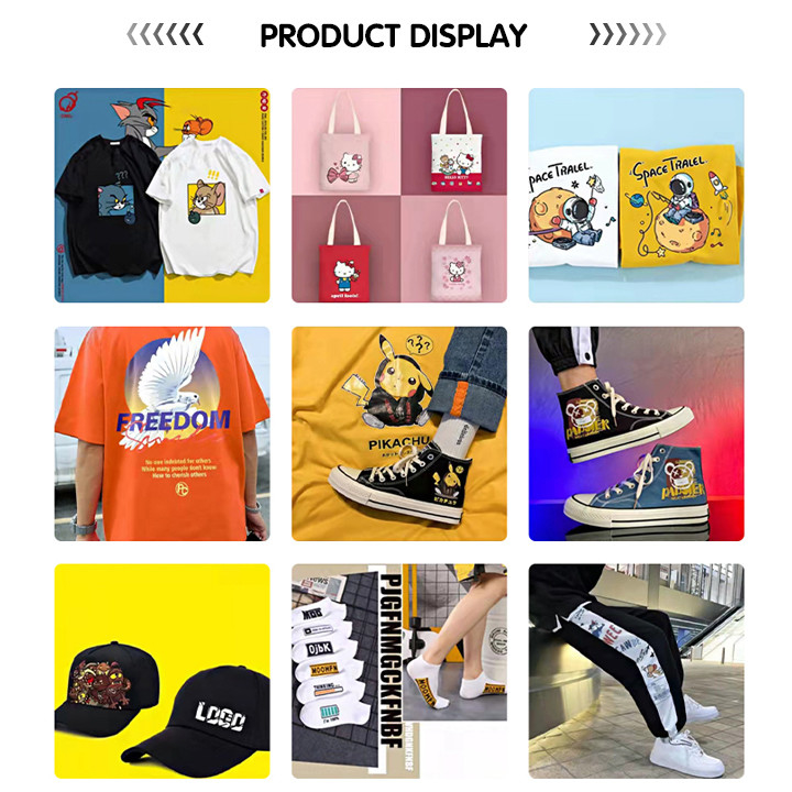 A2 T - Shirt เครื่องเครื่องพิมพ์ DTF สองหัวเก้าสี CMYK W LC LM NM NY