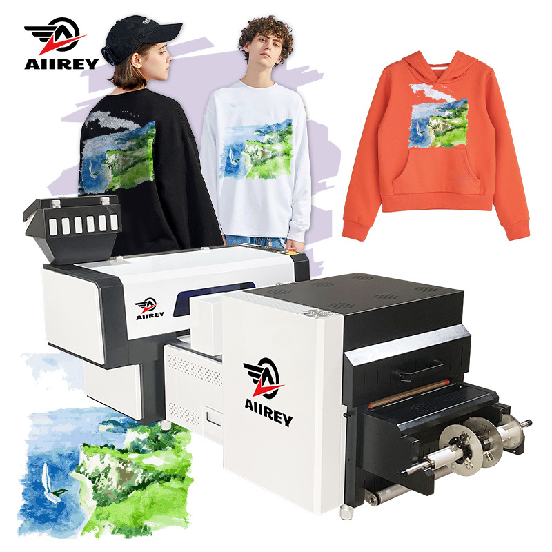 9 สี A2 DTF เครื่องพิมพ์ CMYK+LC+LM+Neon Y+Neon M+W Double EPSON I3200 Heads