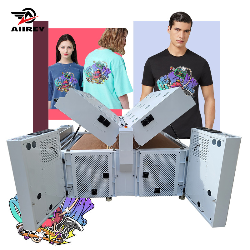 เครื่องสั่นผง DTF ที่มีประสิทธิภาพ 400KG เครื่องยนต์สั่นสั่น เตาอบคู่ ร้อนเร็ว การตรวจจับอัตโนมัติ