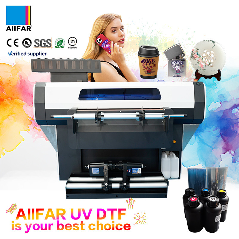 ผลิตภัณฑ์ Roll To Roll UV DTF Printer เครื่องพิมพ์สติ๊กเกอร์ UV