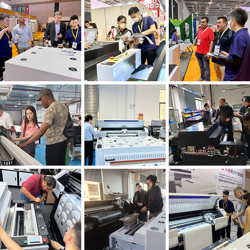 อัตโนมัติ UV DTF Inkjet Printer สําหรับการผลิตโรงงานผลิต 110V/220V โวลเตชั่น